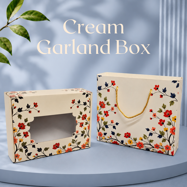 Cream Garland Box | Festive Collection | Sanskriti Collection 3.0
