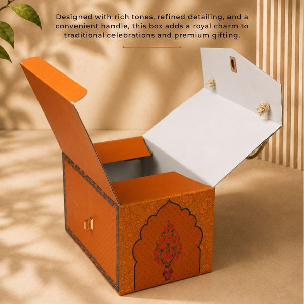 Kesar Kalash Box Small | Festive Collection | Sanskriti Collection 3.0 | (10.5" x 7" x 5")