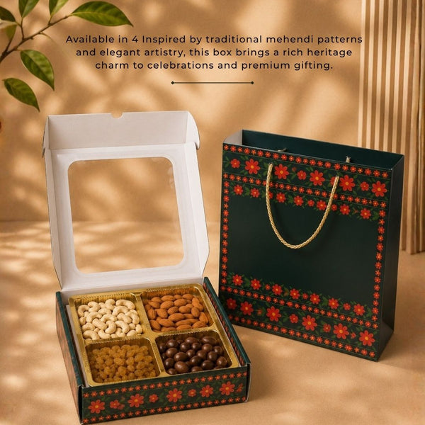 Mehendi Vista Box-4 Khana | Festive Collection | Sanskriti Collection 3.0