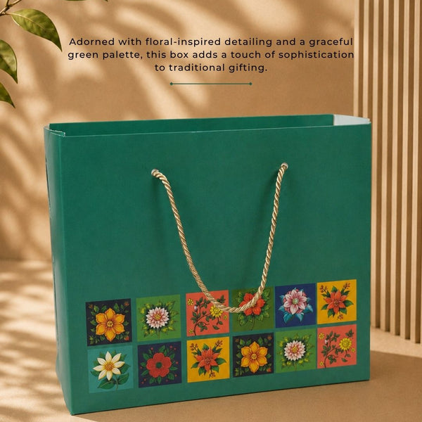 Green Garland Box | Festive Collection | Sanskriti Collection 3.0