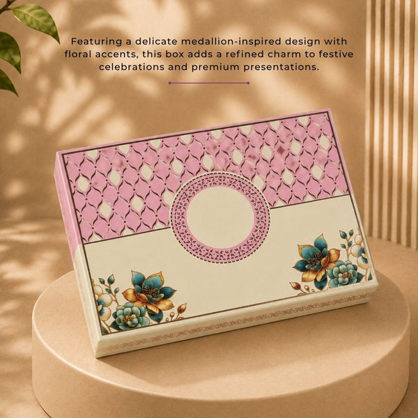 Pastel Medallion Box| Festive Collection | Sanskriti Collection 3.0