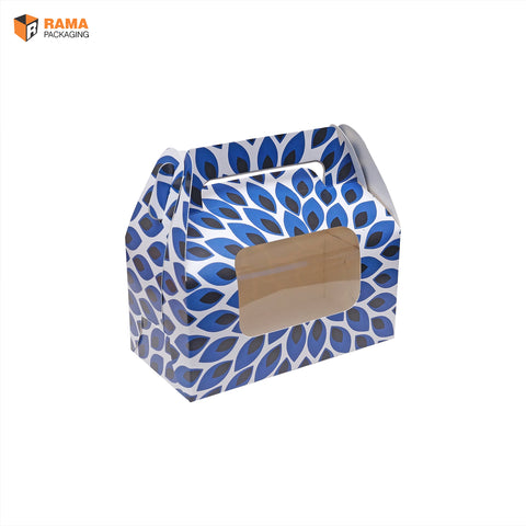 Jar Box for 2 | Hamper Bag | New Collection (BLUE FLORAL PRINTED) | (7.0" x 3.5" x 3.5" )