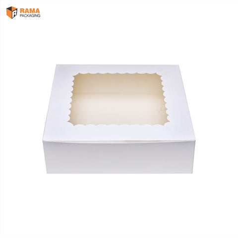 9 Brownie Box White (8.5"" X 8.5" X 2.5")