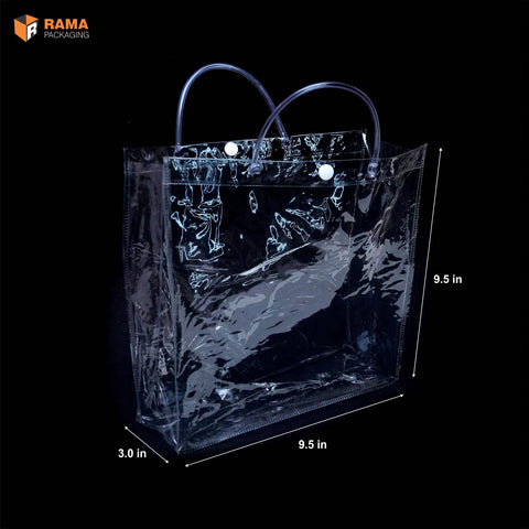 Transparent bag | Multipurpose |  (9.5"x 9.5"x 3")