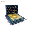 Royal Blue Premium Box with Carry Bag | Festive Box (10.5"×10.5"×2.5") |Sanskriti Collection