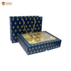 Navy Royale Premium 12 Cavity Window Gift Box with Carry Bag | Festive Box (12"×9.5"×2.5") |Sanskriti Collection