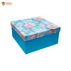 Blue Blossom Grandeur Box | Festive Box (10"×10"×5") |Sanskriti Collection