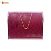 Large Maroon Festive Carry Box | Festive Box (14"×8"×5") |Sanskriti Collection