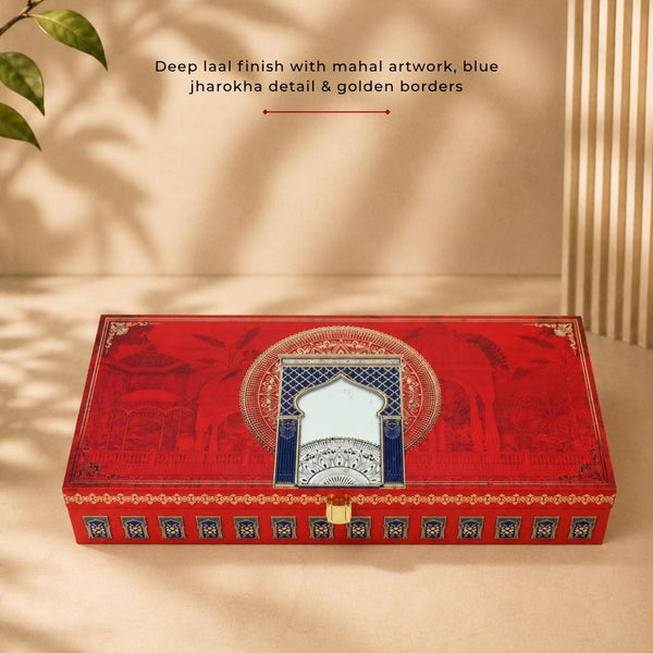 Laal Mahal Box (17"x7.8"x2.7") | Festive Collection | Sanskriti Collection 3.0