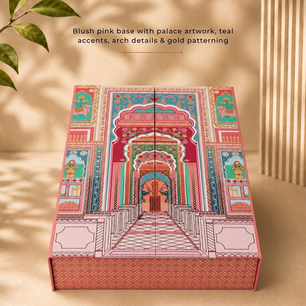 Shahi Aakriti Box (14.3"x9.7"x2") | Festive Collection | Sanskriti Collection 3.0