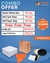 Plain White Cake Box(8x8x5) (100 Pcs) | Cake Base Board (8x8) (100 Pcs) | Paper Bag (8x8) (100pcs) | Knife Kit (100 Pcs)