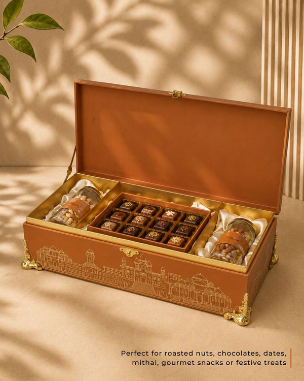 Maharaja Mahal Box(17" × 7.8" × 4.5" ) | Festive Collection | Sanskriti Collection 3.0