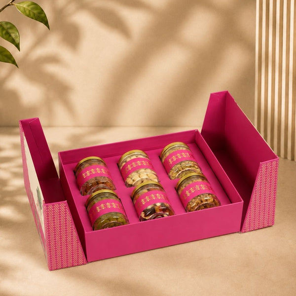 Gulabi Gateway Box (11.9"x9.8"x2.8") | Festive Collection | Sanskriti Collection 3.0