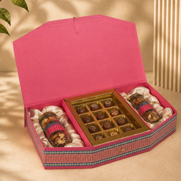 Royal Rose Box (15.9"x8.8"x2.3") | Festive Collection | Sanskriti Collection 3.0