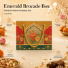 Emerald Brocade Box | Small | (7.5"x4"x3") | Festive Collection | Sanskriti Collection 3.0