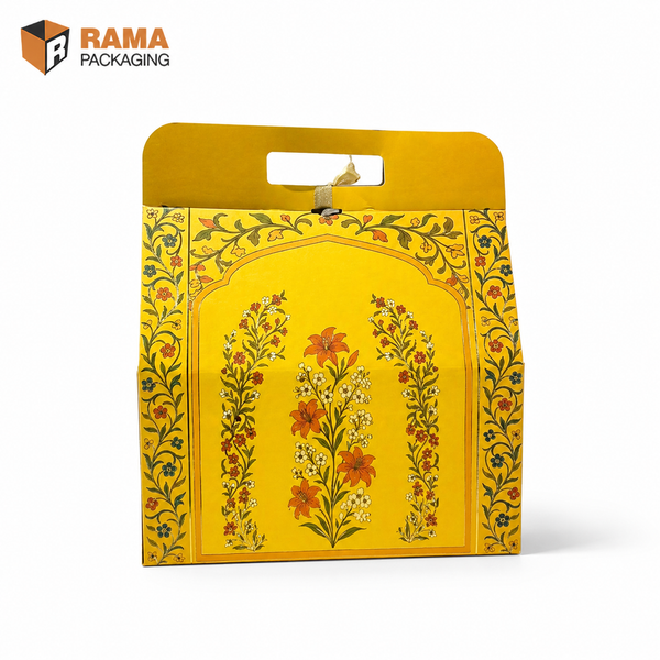 Haldi Blossom Box | Big| (12x6x6) | Festive Collection | Sanskriti Collection