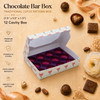 12 CAVITY CHOCOLATE BOX TRADITIONAL LOTUS PATTERN ( BLACK LID ) - ( 7.5" X 5.5" X 1.5" )