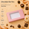 Chocolate Bar Box - Peach - (17.0 cm x 9.0 cm x1.5 cm )