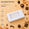 Chocolate Bar Box - White - (17.0 cm x 9.0 cm x1.5 cm )