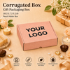 Corrugated Mailer Box – Peach Hamper Box – 10.5 x 7.5 x 2 inch