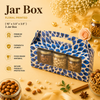 Jar Box for 3 - New Collection (FLORAL PRINTED) - Hamper Bag- (10.0" x 3.5" x 3.5" )