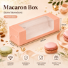 Macaron Box for 5 - Peach - (5cmx18cmx5cm)