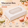 Macaron Box for 12 - White - (12"x19"x5")