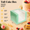 Tall Cake Box – Square – Mint – 8 x 8 x 8 inch