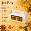 Jar Box for 3 - White - Hamper Bag - (10.5" X 3.5" X 3.5")