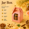Jar Box for 1- Peach - Hamper Bag - (4.0" X 4.0" X 3.5")