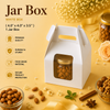 Jar Bag for 1 - White - Hamper Bag - (4.0" X 4.0" X 3.5")