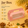 Jar Bag for 3 - Peach - Hamper Bag- (9cm x 27cm x 9cm )