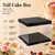 Tall Cake Box – Square – Black – 15 x 15 x 16 inch