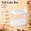 Tall Cake Box – Round – White – 12 x 12 x 14 inch