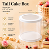 Tall Cake Box – Round – White – 12 x 12 x 14 inch