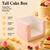 Tall Cake Box – Square – Peach – 10 x 10 x 8 inch
