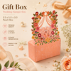Wedding Hamper Box | PEACH(5.5 x 5.0 x 3.0 inches)