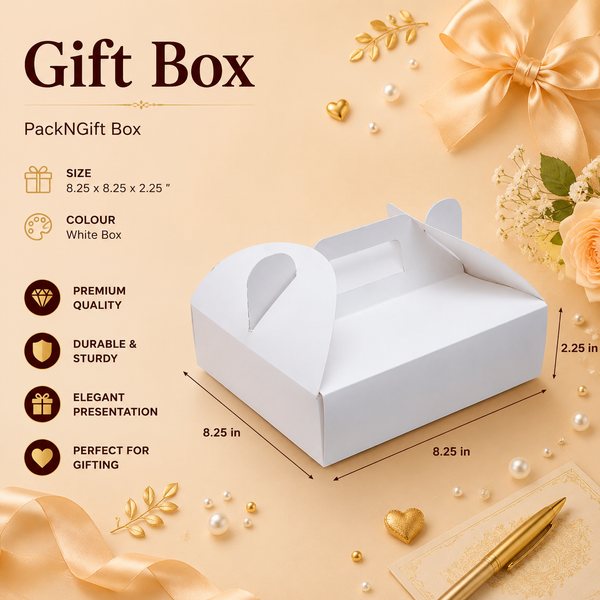 PackNGift BOX (8.25 x 8.25 x 2.25 inches)