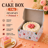 Cake Box - 1Kg - 10"x10"x5" - Printed Box