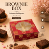 Brownie Box – 4 Cavity – Crimson Indulgence – 4 x 4 x 1 inch – Sanskriti Festive Collection
