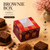 Brownie Box – 1 Piece – Crimson Bliss – 3 x 3 x 2 inch – Sanskriti Festive Collection