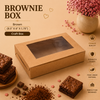 Brownie Box – 6 Piece – Brown Kraft – 8.5 x 6 x 1.75 inch