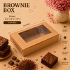 Brownie Box – 6 Piece – Brown Kraft – 8.5 x 6 x 1.75 inch