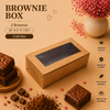 Brownie Box – 2 Piece – Brown Kraft – 6 x 3 x 1.75 inch
