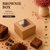Brownie Box – 1 Piece – Brown Kraft – 3 x 3 x 1.75 inch