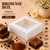 Brownie Box – 4 Piece – White – 5.75 x 5.75 x 1.75 inch