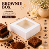 Brownie Box – 4 Piece – White – 5.75 x 5.75 x 1.75 inch