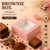 Brownie Box – 4 Piece – Peach – 5.75 x 5.75 x 1.75 inch
