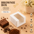 Brownie Box – 1 Piece – White – 3 x 3 x 1.75 inch