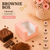 Brownie Box – 1 Piece – Peach – 3 x 3 x 1.75 inch